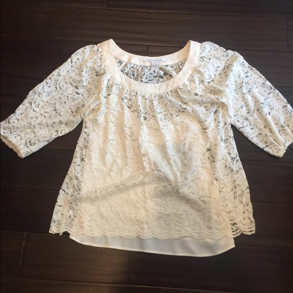 DVF blouse lace